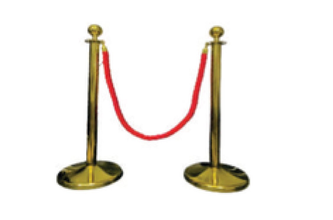 Nickel Stanchion with Rope